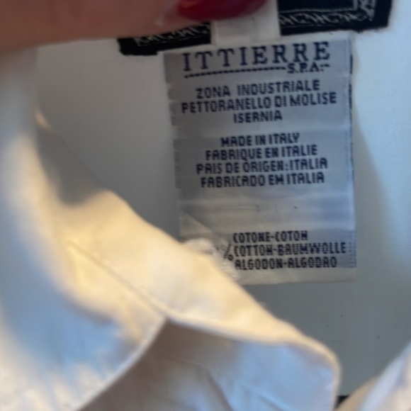 Versace Jeans Couture white long sleeve shirt. EUC. Size XS. Beautiful - Picture 13 of 15